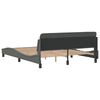 vidaXL Bedframe "Dover" stof donkergrijs 160x200 cm