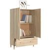 vidaXL Hoge kast 70x31x115 cm bewerkt hout sonoma eikenkleurig
