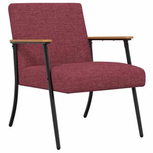 vidaXL Fauteuil Wijnrood Stof