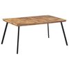 vidaXL Eettafel 169x98,5x76 cm massief teakhout