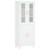 vidaXL Hoge kast 69,5x34x180 cm bewerkt hout wit