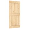 vidaXL Schuifdeur NARVIK Naturel en Zwart 95 x 210 cm (213,5 cm)