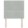 vidaXL Hoofdbord met hoofdeinde Lichtgrijs 100 cm Nep Leer