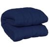 vidaXL Verzwaringsdeken 200x200 cm 9 kg stof blauw
