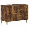 vidaXL Badkamer wastafelkast DELFT Gerookt eiken 82 x 41 x 59 cm