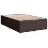 vidaXL Boxspring met matras stof donkerbruin 120x190 cm
