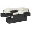 vidaXL Tuin Sofa Set 9 st Zwart en Cr&egrave;me poly rattan