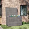 vidaXL Tuinbox 150x100x100 cm poly rattan grijs