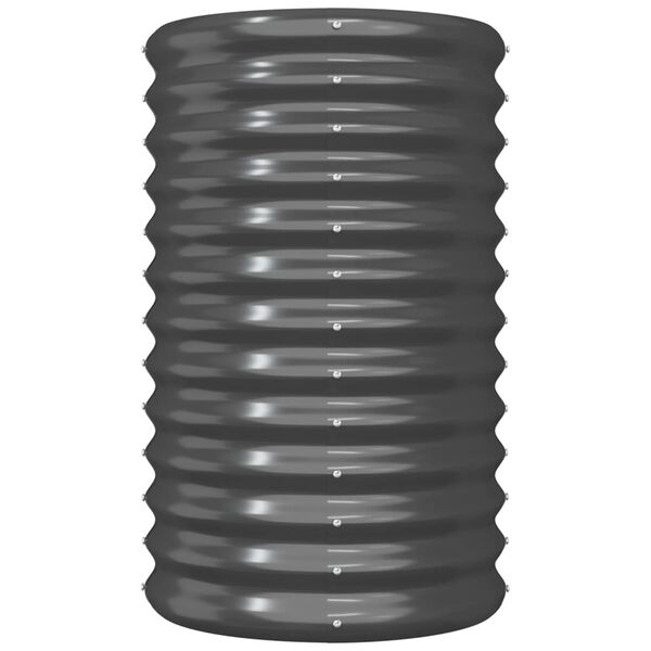vidaXL Plantenbak 40x40x68 cm gegalvaniseerd staal antracietkleurig