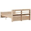 vidaXL Bedframe met hoofdbord massief grenenhout 120x190 cm