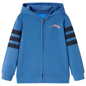 vidaXL Kindervest met capuchon 104 blauw