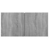 vidaXL Tv-hangmeubelen 2 st 60x30x30 cm bewerkt hout grijs sonoma