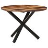 vidaXL Eettafel 100x100x75 cm acaciahout met honingkleurige afwerking