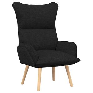 vidaXL Fauteuil Zwart 69 x 74 x 93 cm Stof en multiplex