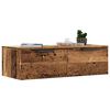 vidaXL Wandkast 68x30x20 cm bewerkt hout oud houtkleurig