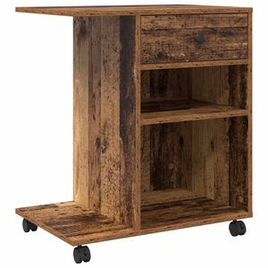 vidaXL Printerstand Oud hout 60 x 40 x 68,5 cm Bewerkt hout