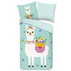 Good Morning Kinderdekbedovertrek LlAMA 140x200/220 cm mint