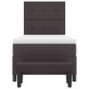 vidaXL Boxspringbed met matras Donkerbruin 90 x 190 cm Stof