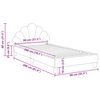vidaXL Bedframe voor kinderen met hoofdbord Roze 80 x 200 cm Fluweel