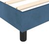 vidaXL Boxspring met matras fluweel donkerblauw 200x200 cm