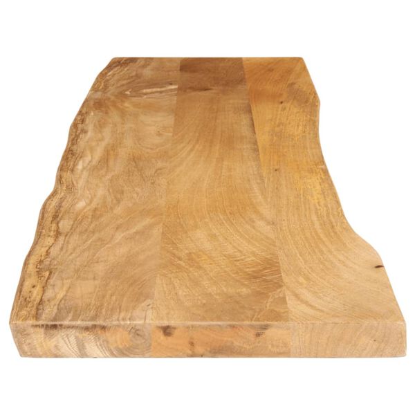 vidaXL Tafelblad met natuurlijke rand 160x40x2,5 cm massief mangohout