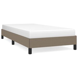 vidaXL Bedframe zonder matras 100x200 cm stof taupe