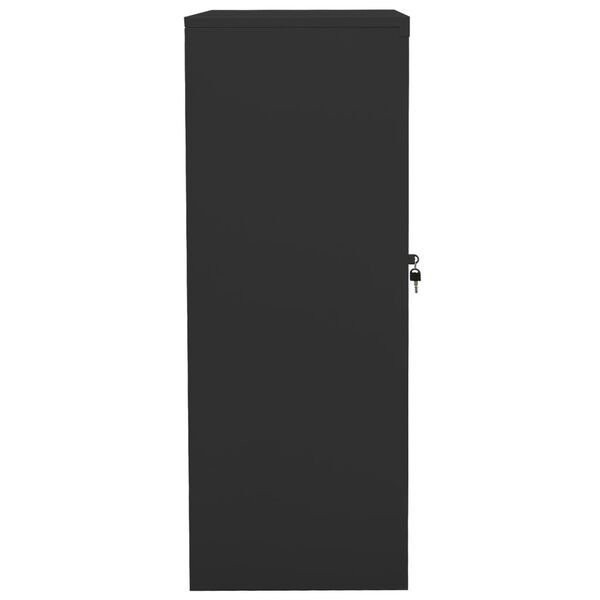 vidaXL Kantoorkast 90x40x105 cm staal antracietkleurig