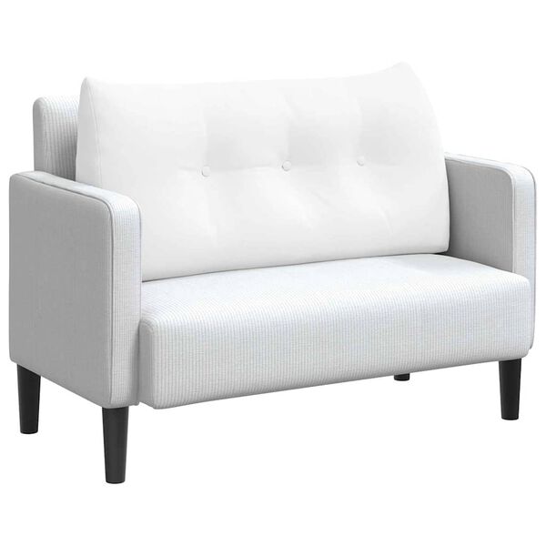 vidaXL Rugkussen Wit 100 x 24 x 50 cm Stof