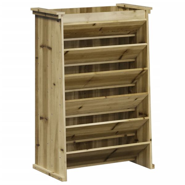 vidaXL Kruidenbak 6-laags 69x40x101,5 cm ge&iuml;mpregneerd grenenhout