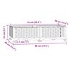 vidaXL Plantenbak verhoogd 80x40x23 cm polypropyleen