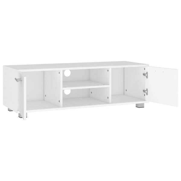 vidaXL Tv-meubel 110x40x35 cm bewerkt hout wit