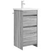 vidaXL Badkamermeubel met Wasbak Grijs Sonoma 42 x 40 x 84,5 cm