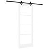 vidaXL Schuifdeur ORKDAL Wit en zwart 83 x 211 cm