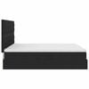 vidaXL Opbergbed met LED met matras met LED Zwart 160 x 200 cm Fluweel
