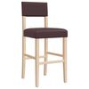 vidaXL Barstoelen 2 st massief rubberhout en kunstleer