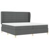 vidaXL Boxspringbed met Matras Donkergrijs 90x190 cm Donkergrijs Stof
