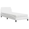 vidaXL Bed met matras "Dover" kunstleer wit 90x200 cm