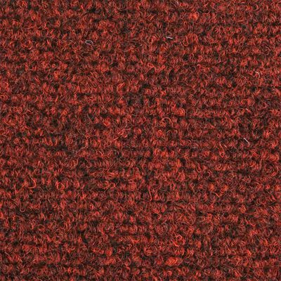 vidaXL Trapmatten zelfklevend 5 st 56x17x3 cm naaldvilt rood