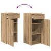 vidaXL Dressoir met lade Artisan Eiken 42,5 x 40 x 93 cm Bewerkt hout