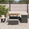 vidaXL Tuinbankenset 8 pcs Zwart poly rattan