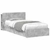 vidaXL Bedframe met opslag Betongrijs 90 x 190 cm Bewerkt hout