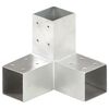 vidaXL Paalverbinding Y-vorm 71x71 mm gegalvaniseerd metaal