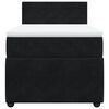 vidaXL Boxspring met matras fluweel zwart 90x190 cm
