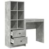 vidaXL Bureau met lade 2 pcs Beton Grijs