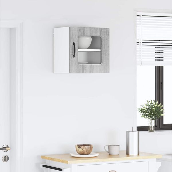 vidaXL Keukenkast Kalmar Grijs Sonoma 40 x 31 x 40 cm Bewerkt hout