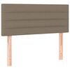 vidaXL Hoofdbord LED 90x5x78/88 cm stof taupe
