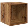 vidaXL Tv-meubelset Wandgemonteerd 4 pcs Oud Hout Bewerkt hout