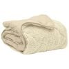 vidaXL Zomer Dekbed Cr&egrave;me 135 x 200 cm Microfiber en Teddy fleece