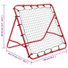 vidaXL Voetbal kickback rebounder verstelbaar 100x100 cm
