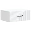 vidaXL Wandbeugel Bedkast Wit 49 x 34,5 x 20 cm Bewerkt hout